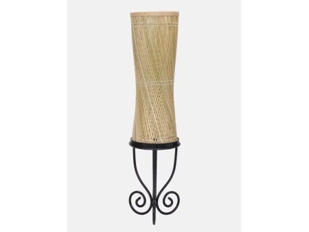 Bamboo Sticks Weaved Wrought Iron Lamp
